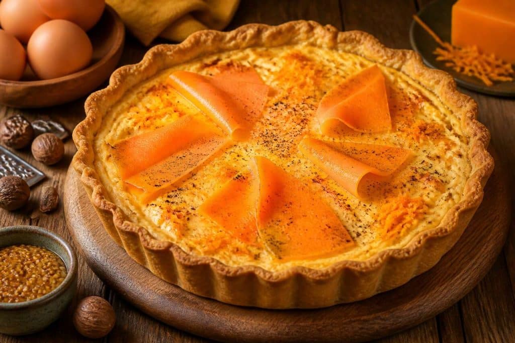 Tarte à la Mimolette : recette savoureuse et facile