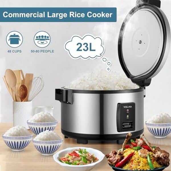 Découvrez notre test détaillé du cuiseur de riz Yollnia 23L : capacité généreuse, performances exceptionnelles et fonctionnalités innovantes pour une cuisson parfaite. 