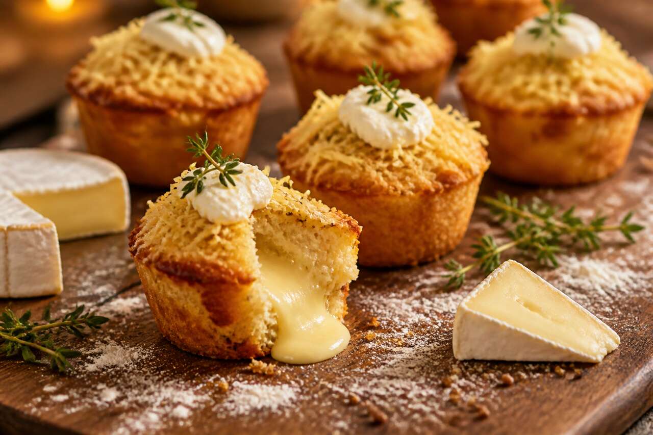 Mini-cakes au Camembert : recette gourmande et facile