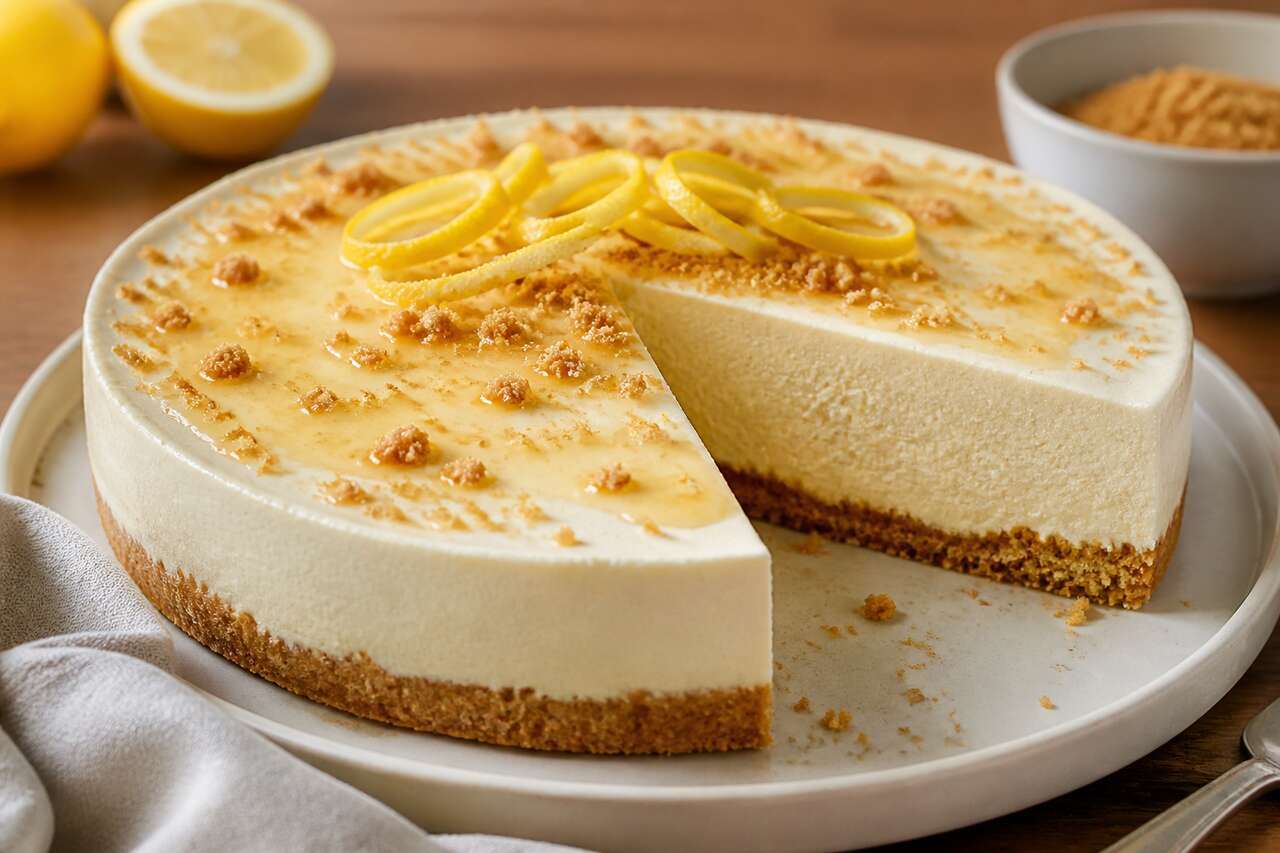 Recette de cheesecake sans cuisson au citron