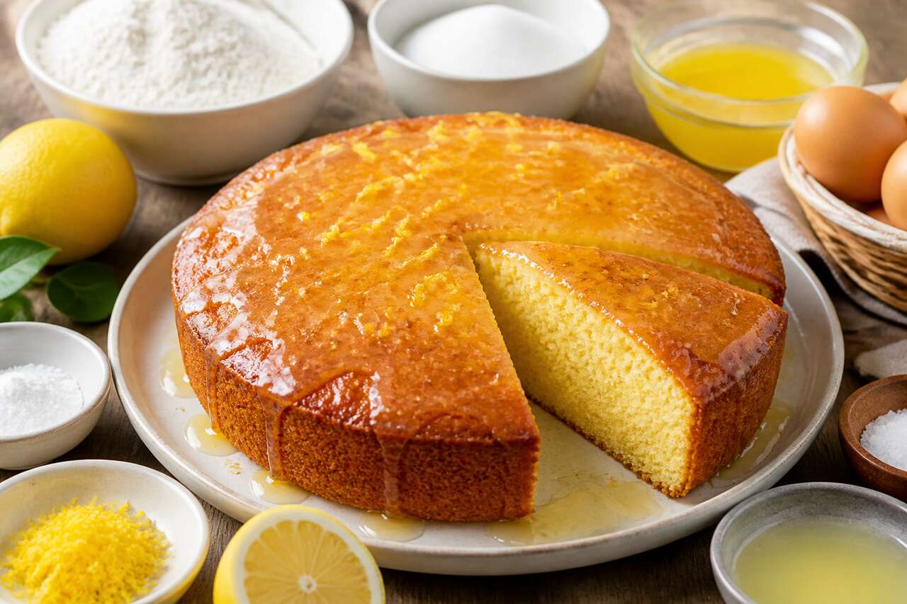 Gâteau moelleux au citron : recette facile et rapide