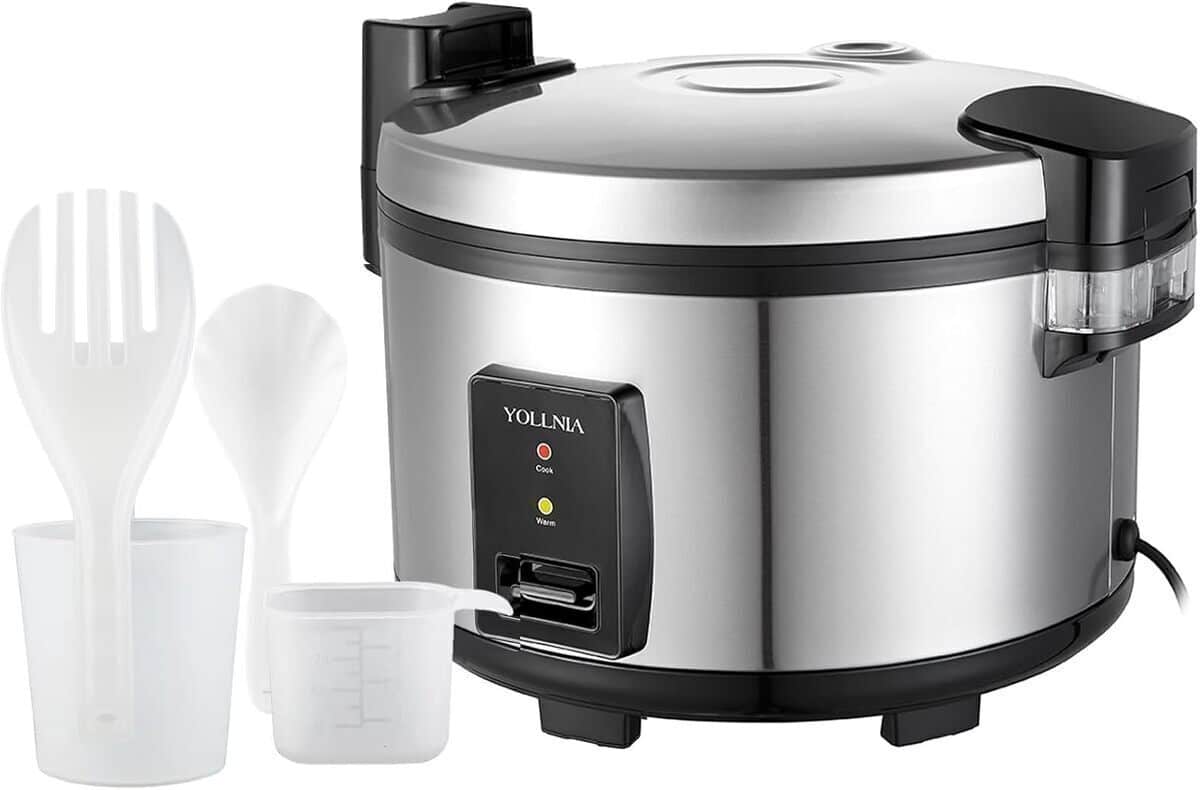 Test du cuiseur de riz Yollnia 23L : grande capacité et performance