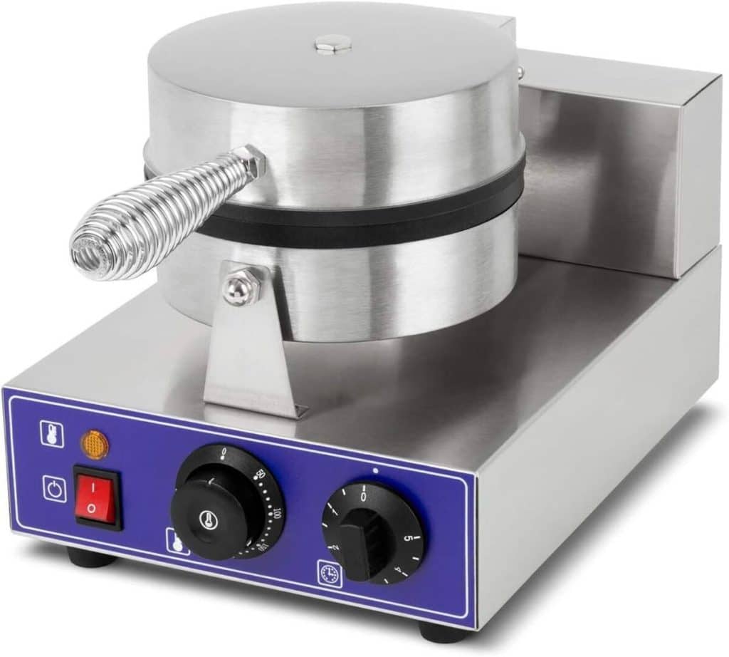 Test du gaufrier vertes 1000W en acier inoxydable