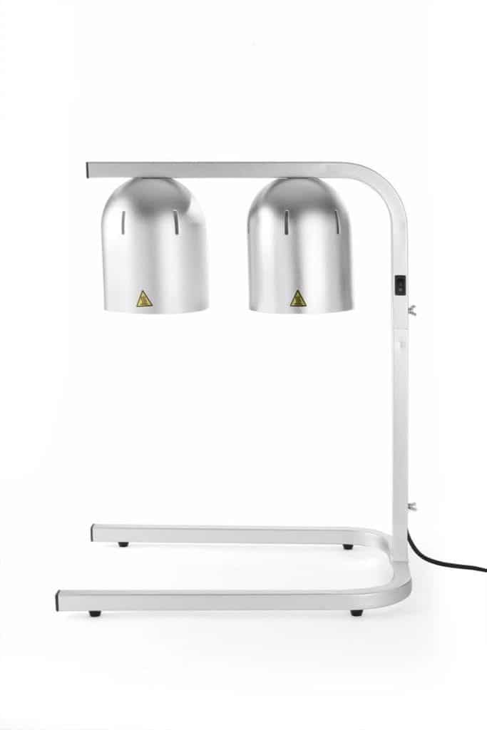 Test du portique chauffe-plat HENDI 273906 à 2 lampes infrarouges