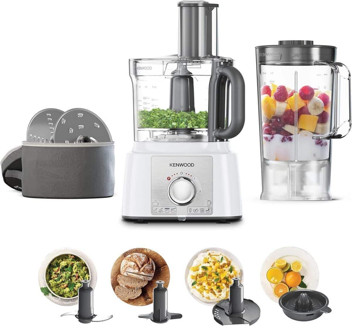 Test du robot de cuisine Kenwood FDP65450WH blanc