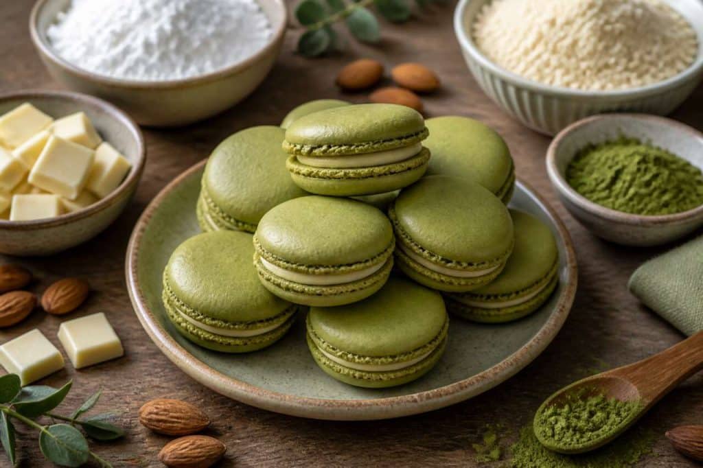 Macarons au thé matcha : recette facile et gourmande