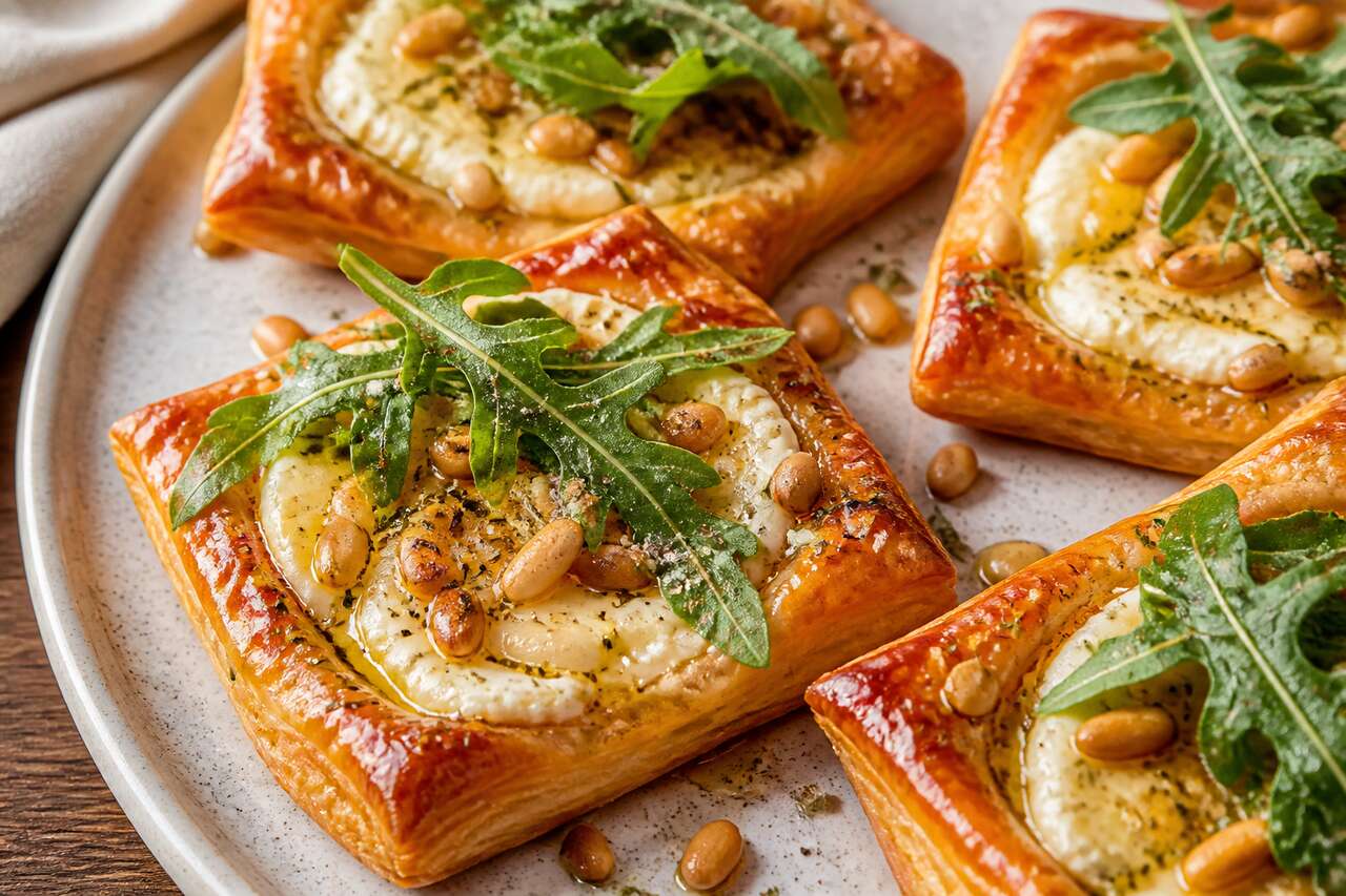 Feuilletés au chèvre frais et miel : une recette gourmande