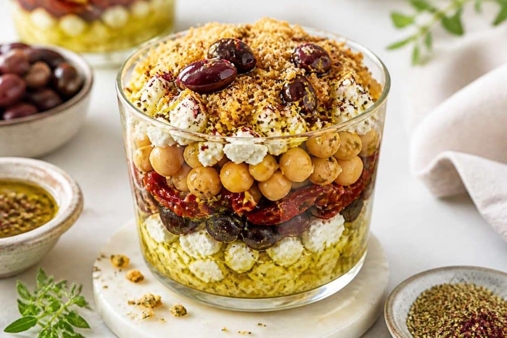Recette de verrine de fromage à la grecque