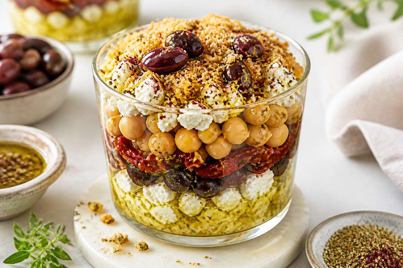 Recette de verrine de fromage à la grecque