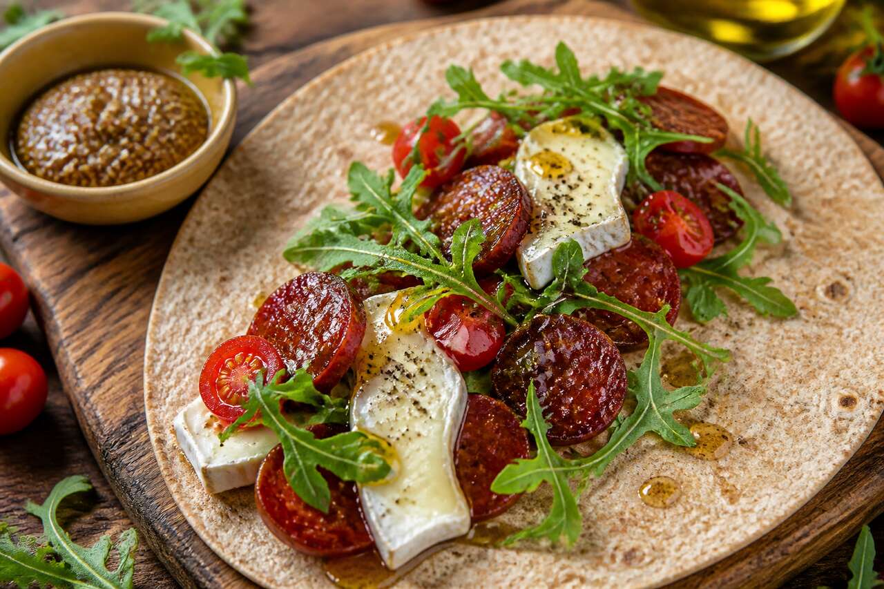 Wrap au brie et chorizo : délicieuse recette à découvrir