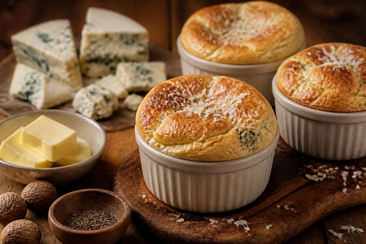 Petits soufflés au bleu : la recette savoureuse
