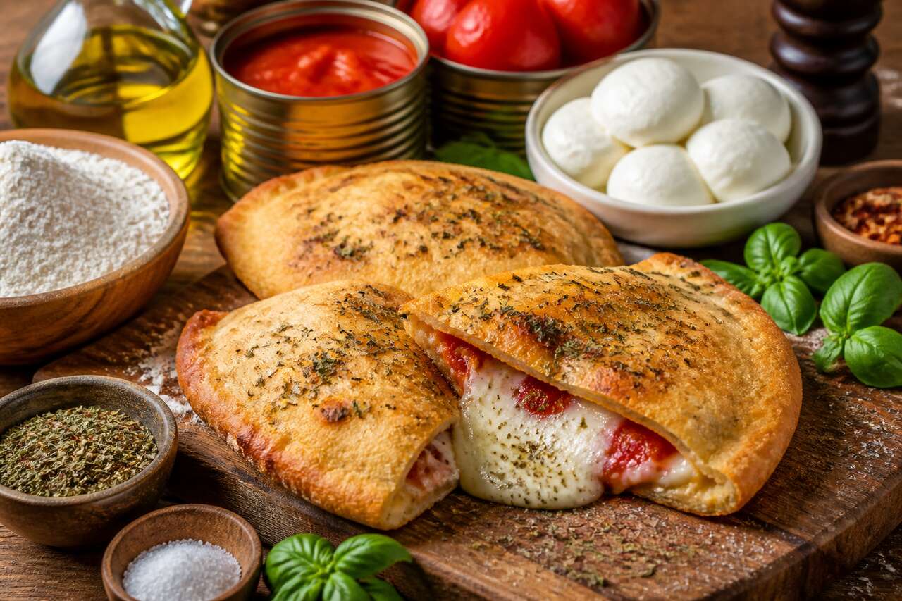 Mini calzone tomate mozzarella : recette savoureuse