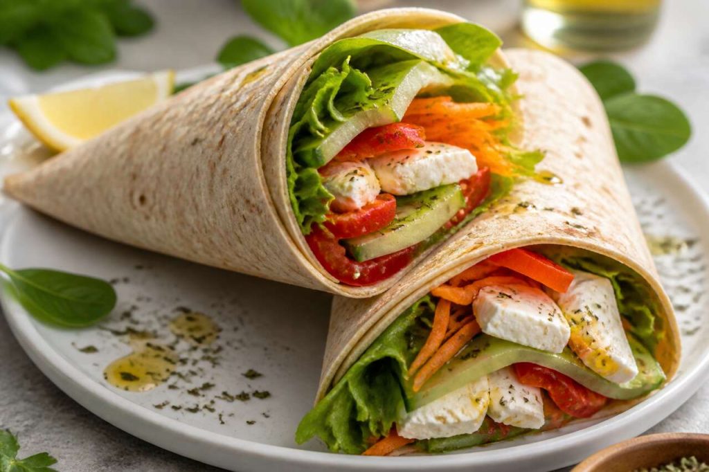 Wrap aux crudités et fromage Etorki : une recette simple et savoureuse