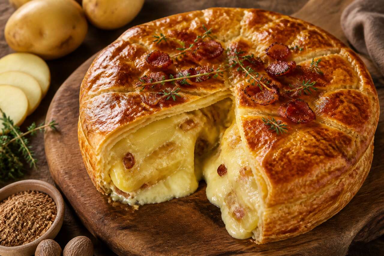 Recette de tourte au fromage et pommes de terre