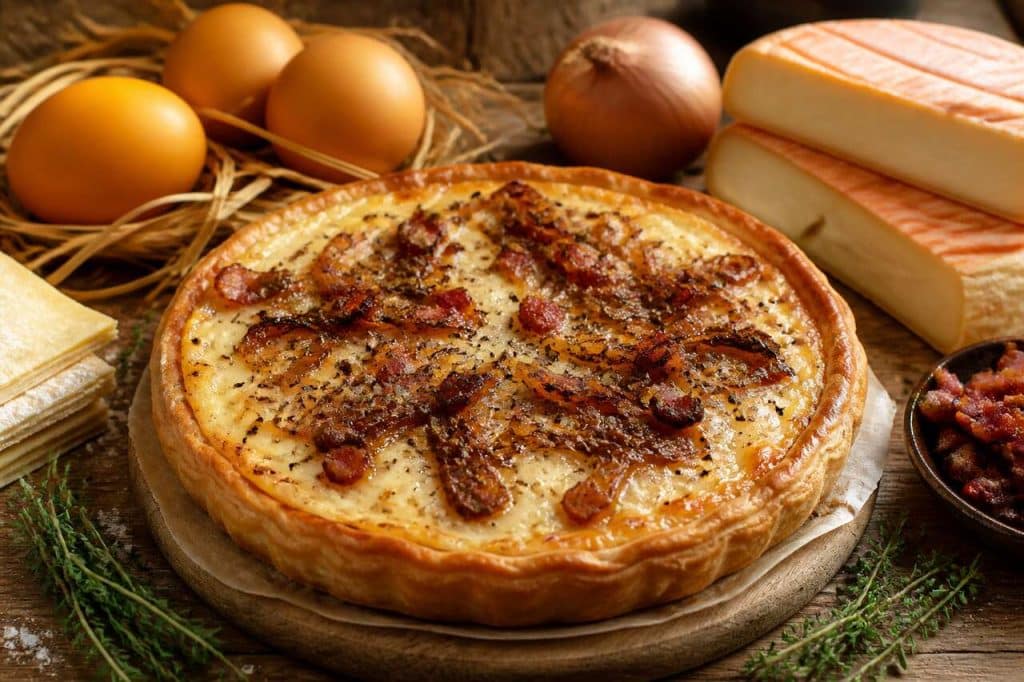 Recette de tourte au Munster : délice fromager