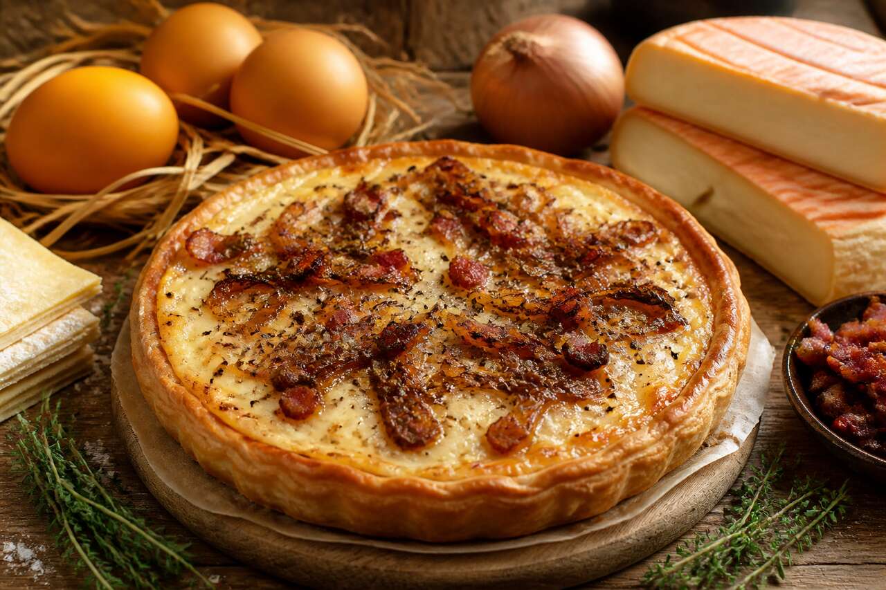Recette de tourte au Munster : délice fromager