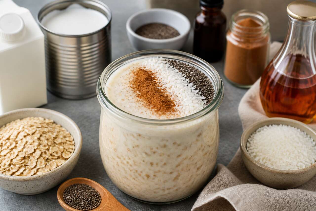 Recette facile d'overnight porridge maison
