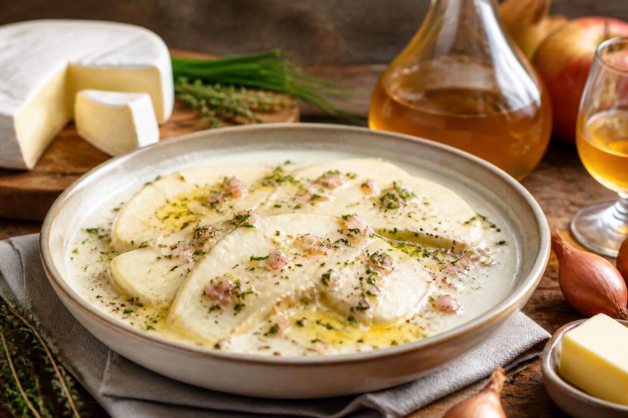 Recette normande : sauce onctueuse au neufchâtel