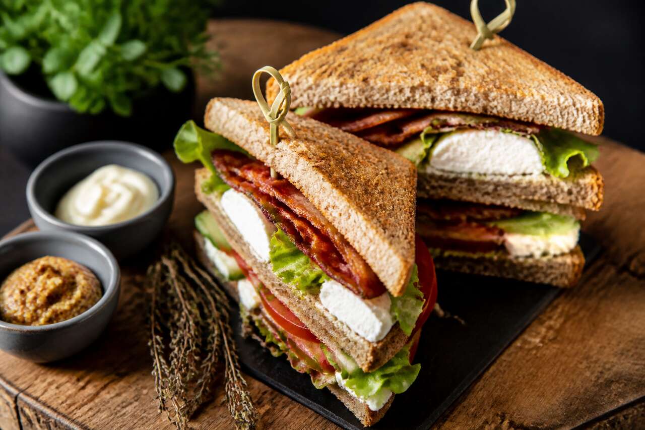 Recette club sandwich chèvre concombre