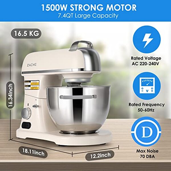 Découvrez notre test détaillé du robot pâtissier ZACME 1500W : 7L de capacité, 1500W de puissance et 11 vitesses. Avis, performances et recommandations pour bien choisir.