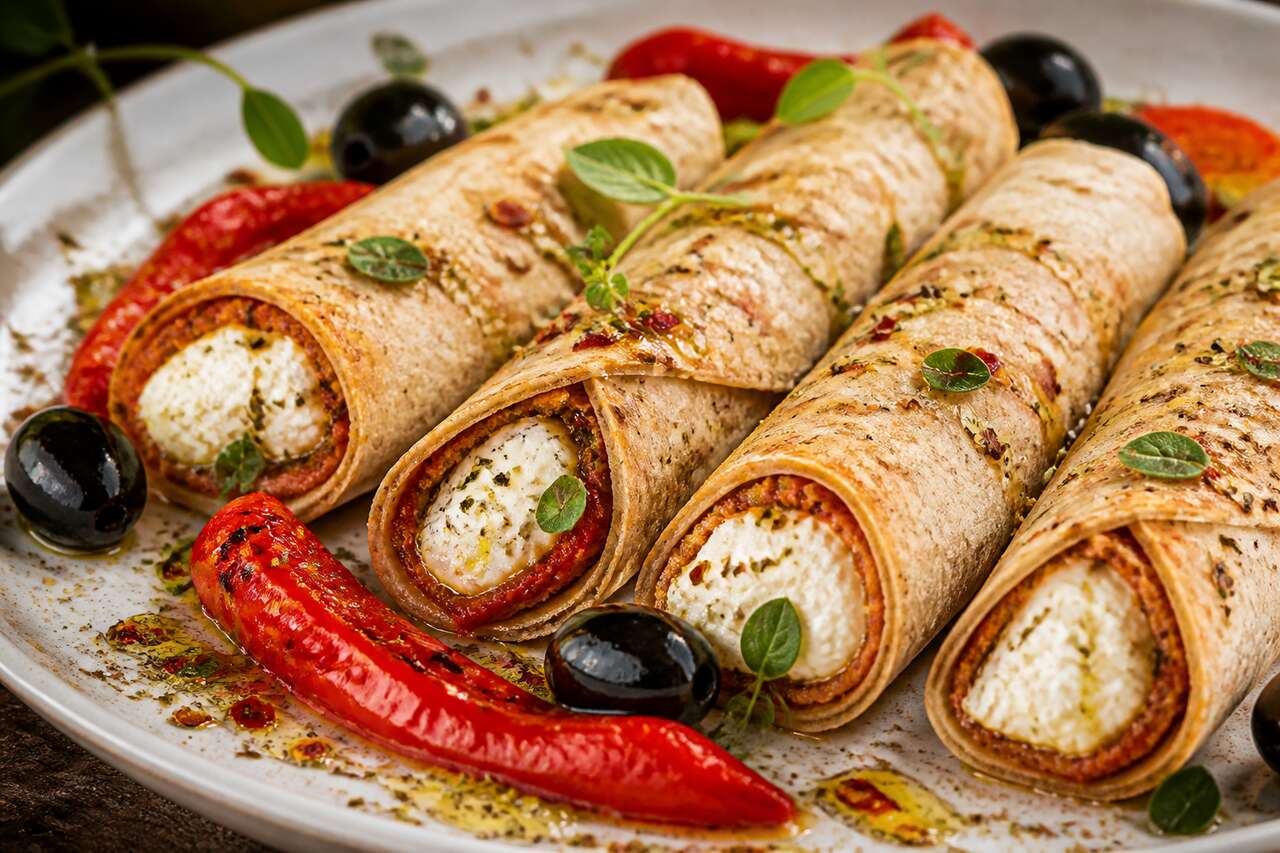 Recette : mini tortillas végétariennes au fromage de brebis