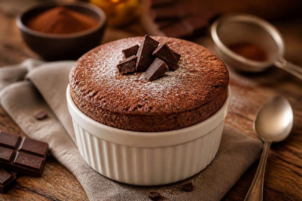Soufflé au chocolat : recette facile et légère