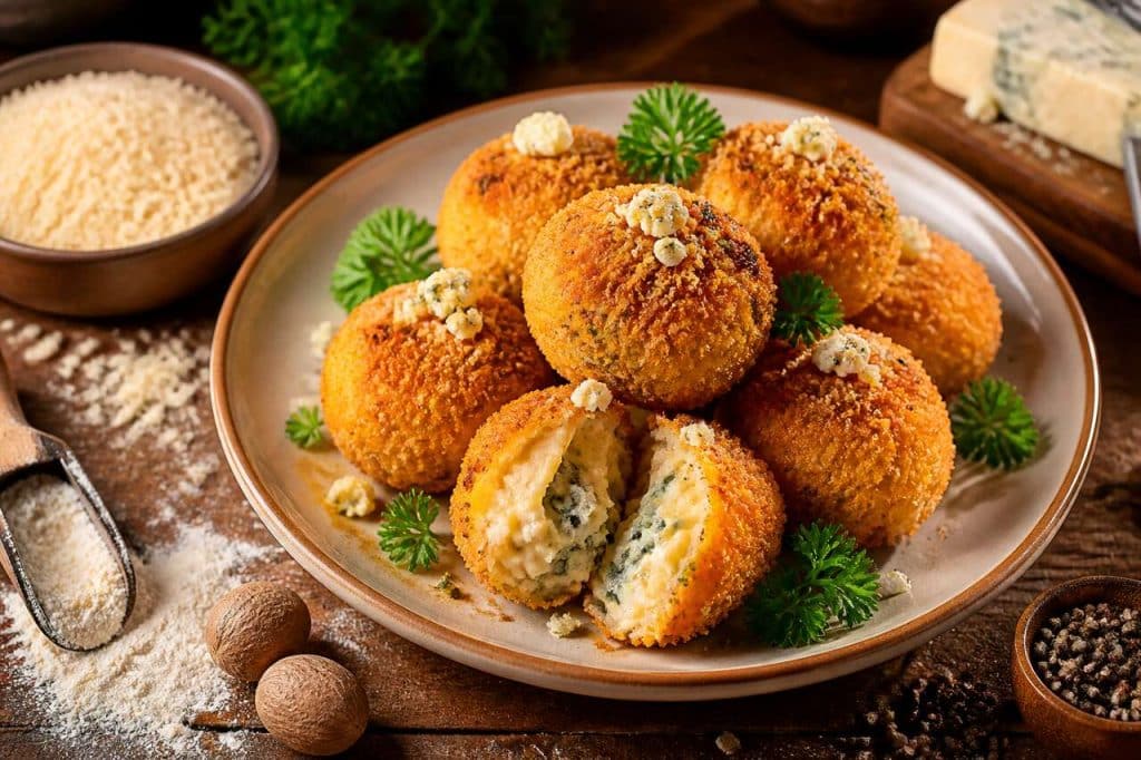 Croquettes apéritives au bleu : recette savoureuse