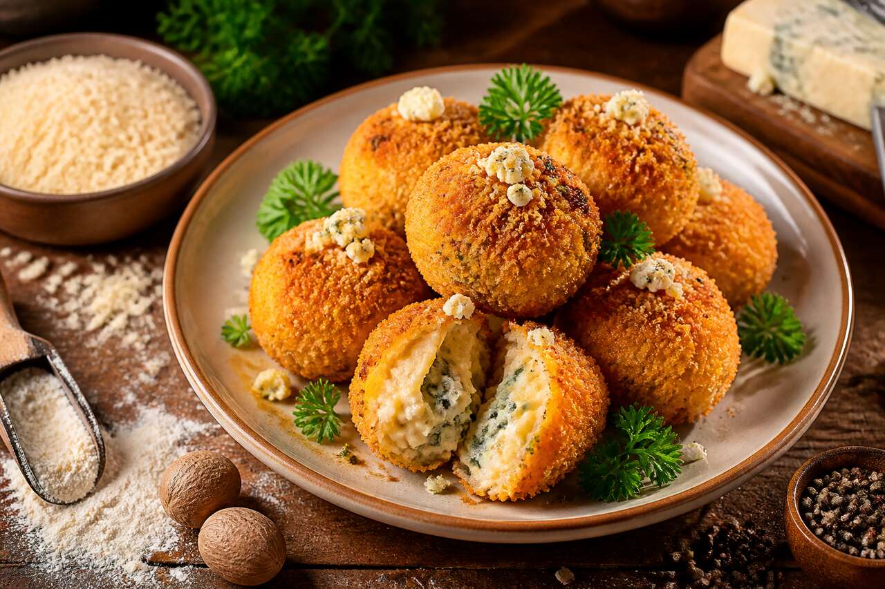 Croquettes apéritives au bleu : recette savoureuse