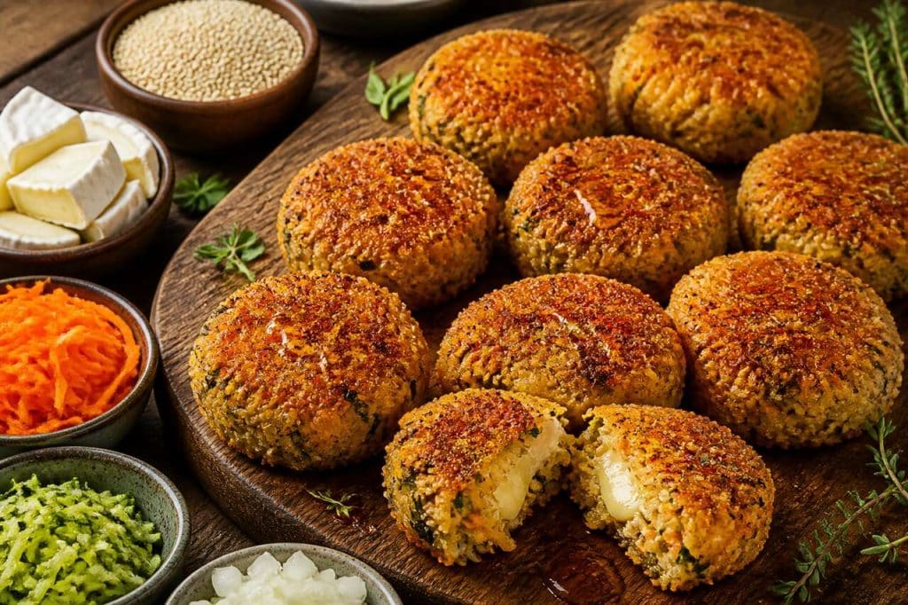 Croquettes de quinoa, légumes et camembert : recette gourmande