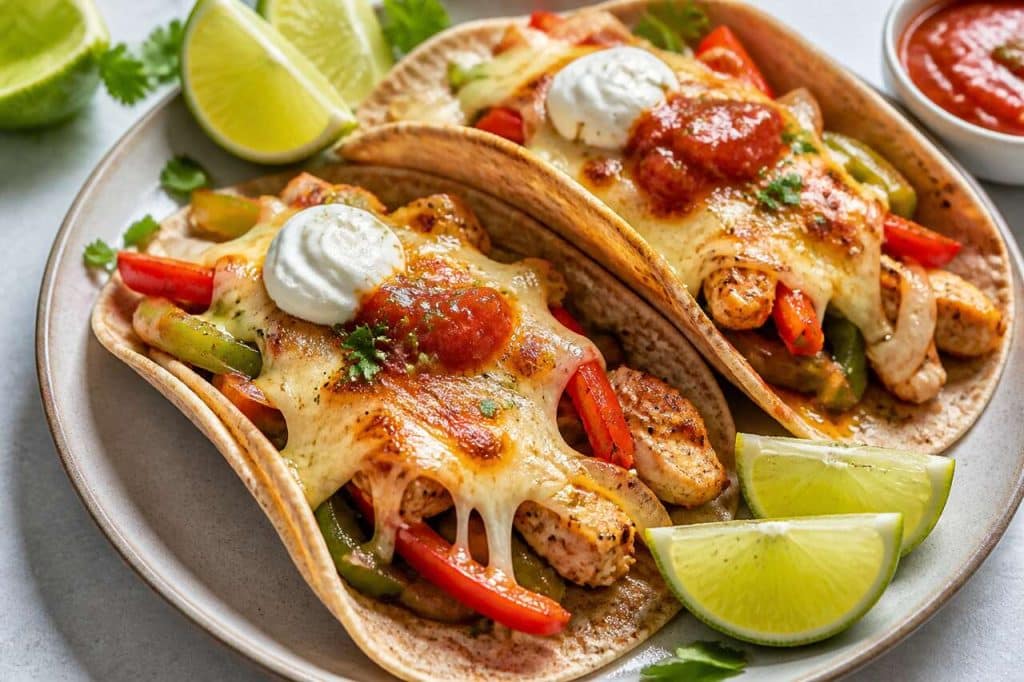Fajitas au fromage râpé Tex-Mex : une recette savoureuse