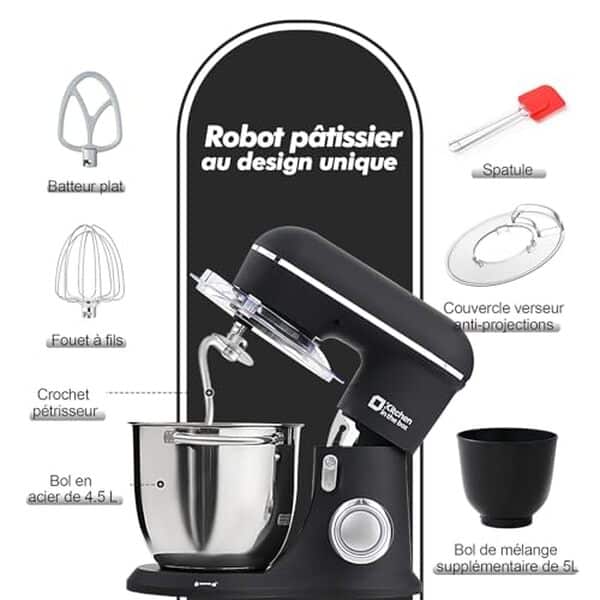 Découvrez notre test détaillé du robot pâtissier Kitchen in the Box 1300W : performances, praticité et avis pour bien choisir votre appareil de pâtisserie. 