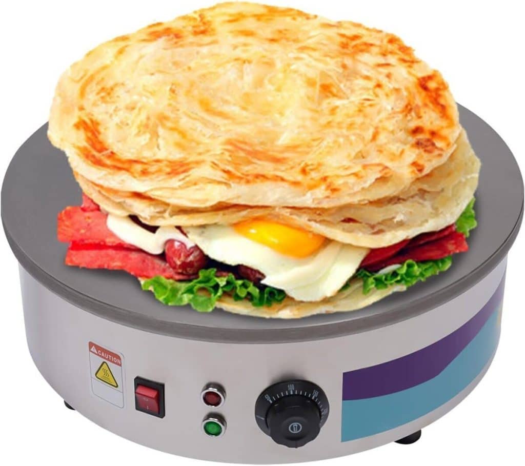 Test de l'appareil à crêpes DJOAIUYF 45cm 2800W en inox