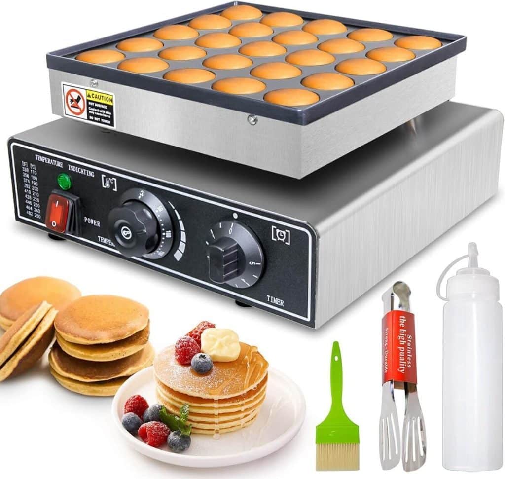 Test du mini créateur de crêpes Leilifre : 25 pièces