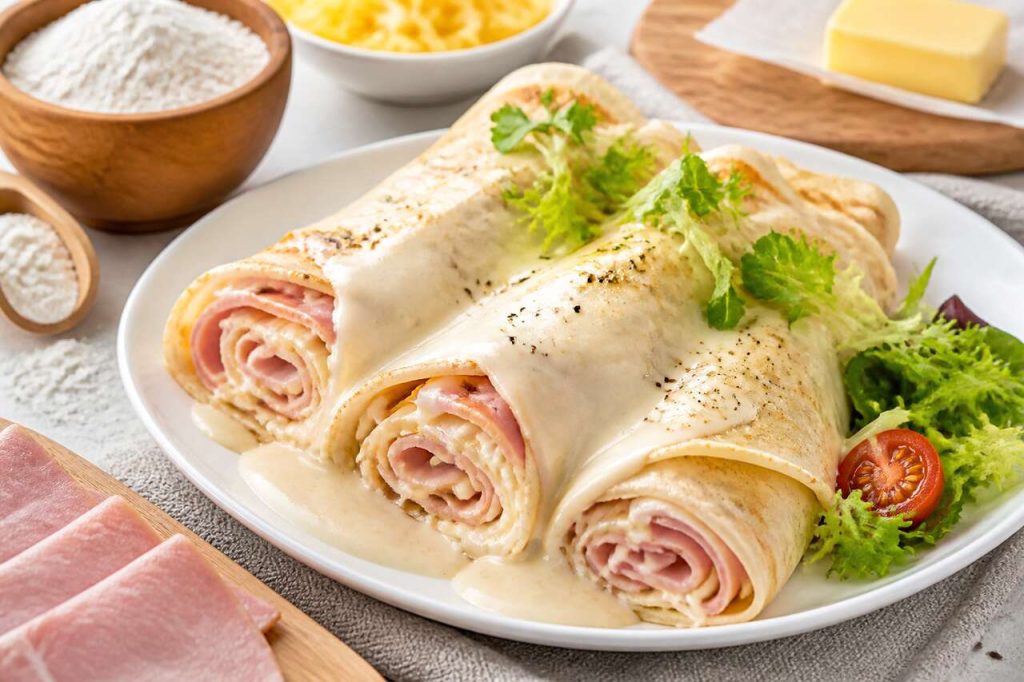 Wraps gourmands jambon-fromage : recette et sauce blanche maison