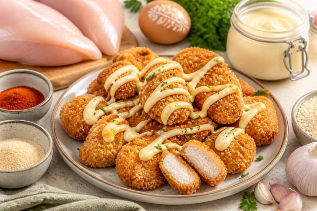 Nuggets de poulet faciles : recette avec mayonnaise maison