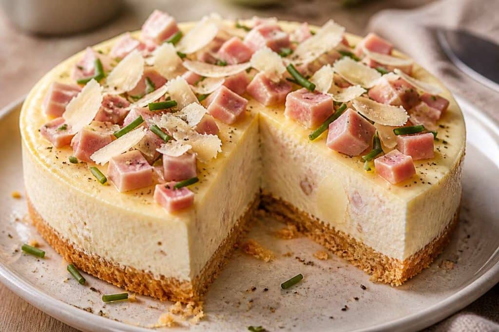 Cheesecake salé jambon fromage frais : la recette gourmande