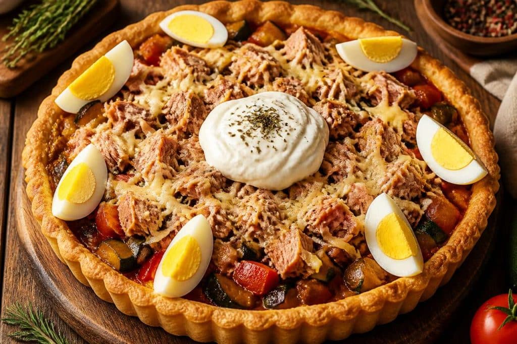 Recette de tarte thon ratatouille maison
