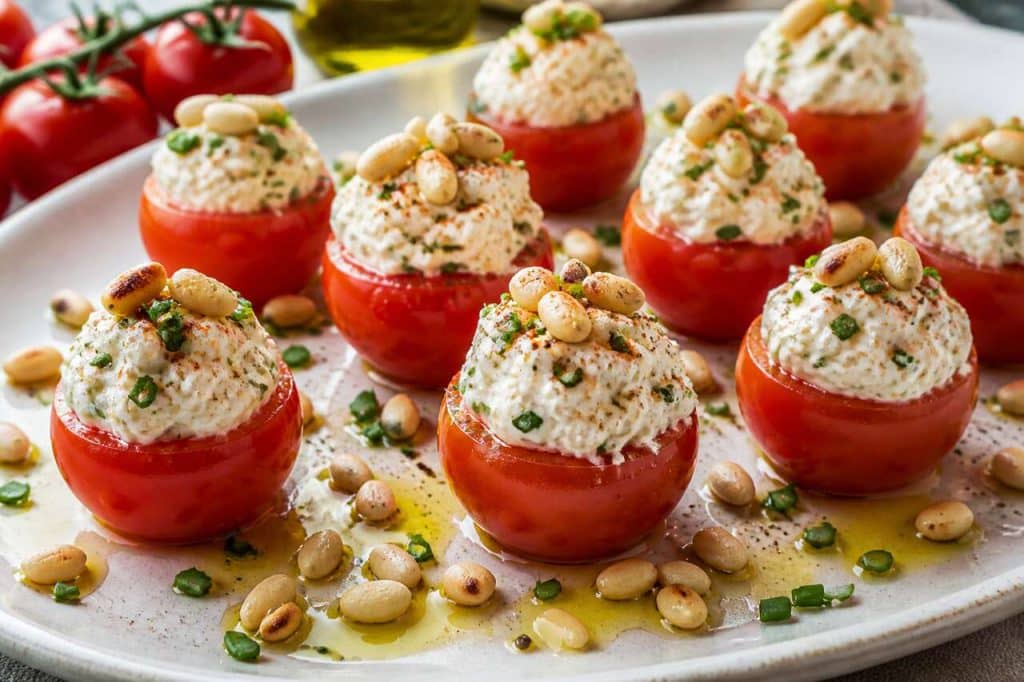 Tomate cerise surprise au fromage frais : recette gourmande