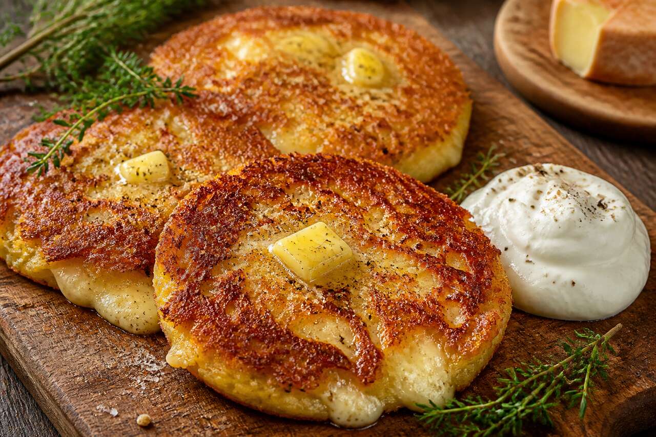 Recette de galette de pommes de terre à l'époisses au four