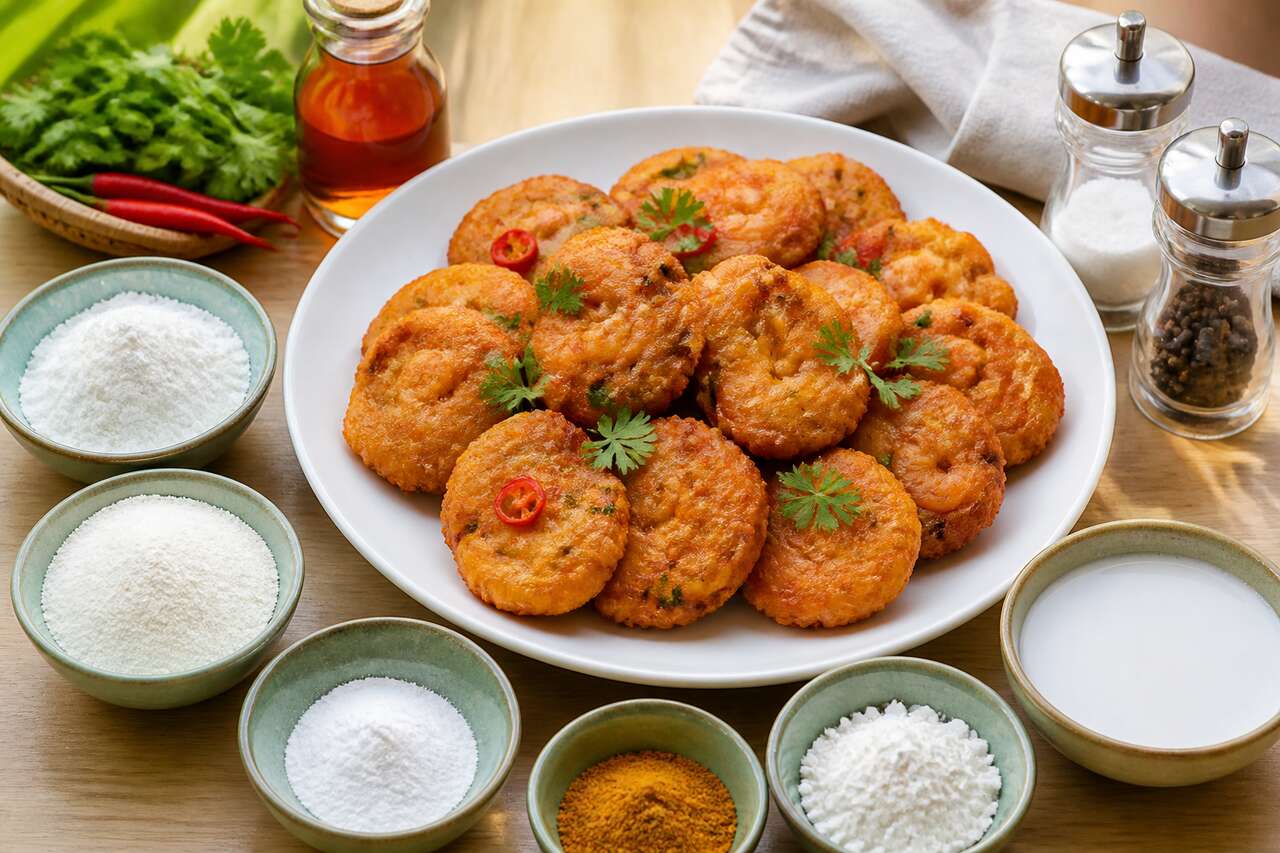 Beignets de crevettes croustillants au curry : recette savoureuse