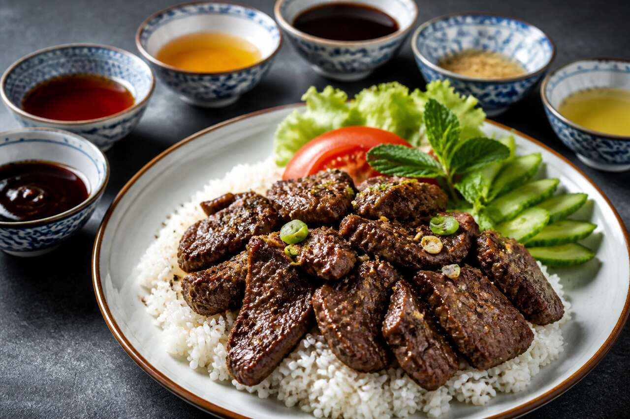 Recette de bœuf loc lac vietnamien facile