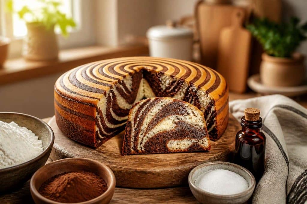 Recette facile du cake zébré marbré : réalisez un zebra cake parfait