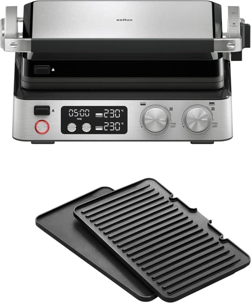 Test du Braun MultiGrill 7 CG 7040 : l'appareil panini électrique 2000W performant