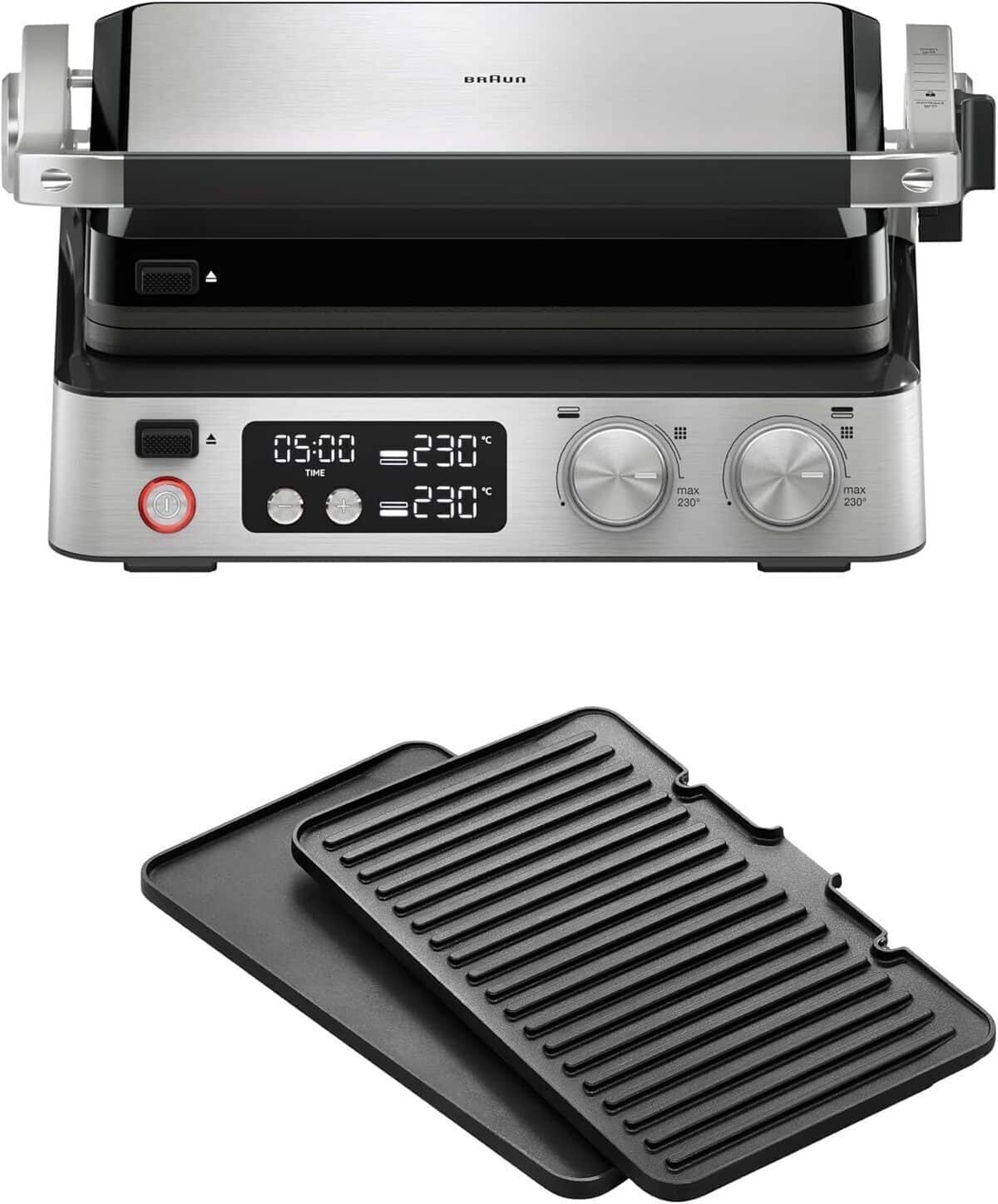 Test du Braun MultiGrill 7 CG 7040 : l'appareil panini électrique 2000W performant
