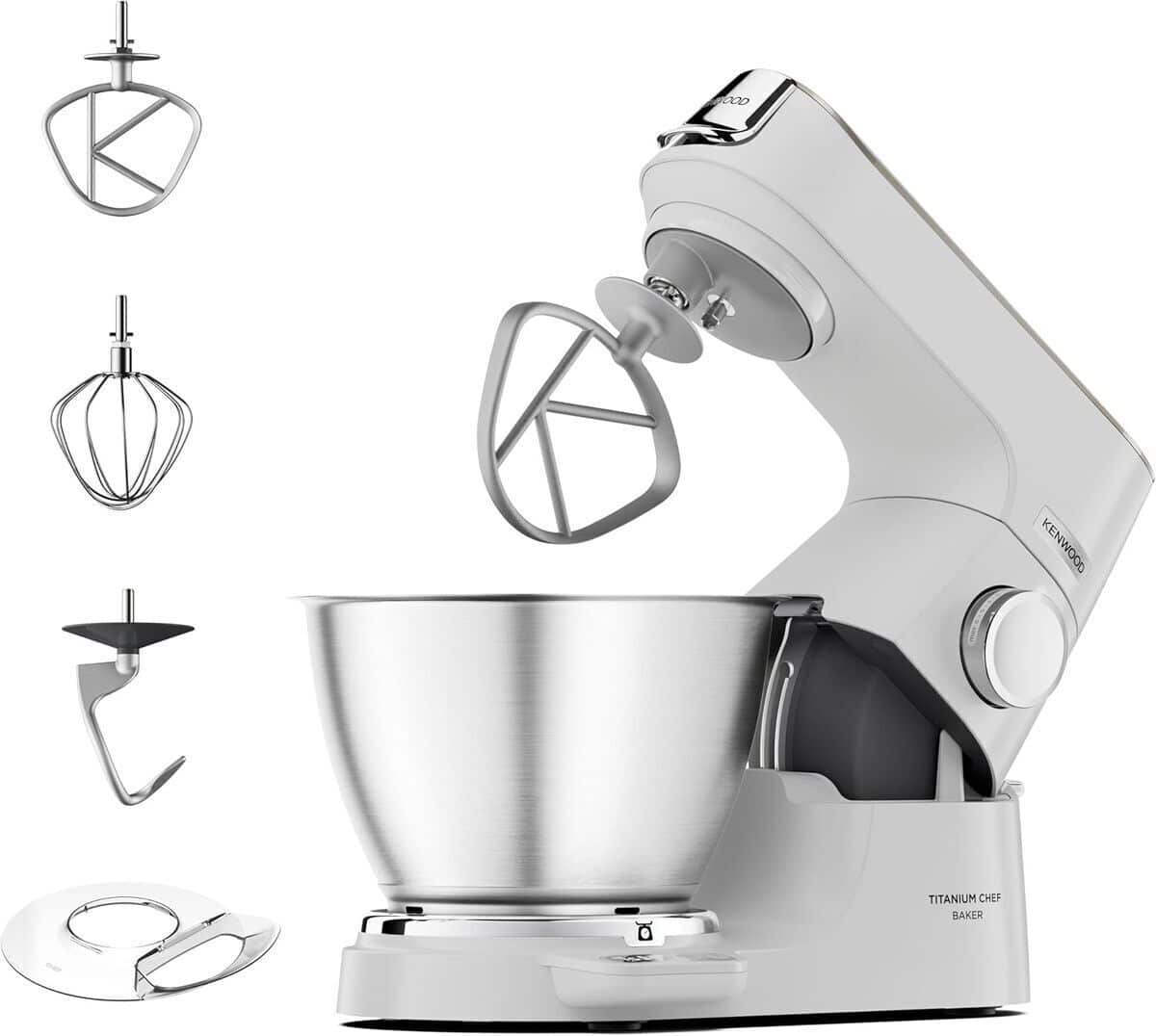 Test du robot pâtissier kenwood titanium chef baker kvc65.001wh : puissance et précision intégrées