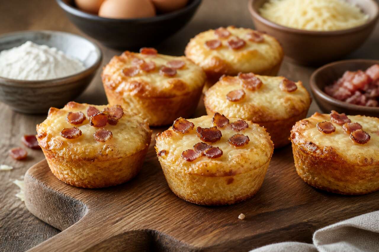 Recette mini-cakes aux lardons et fromage : délice facile et rapide