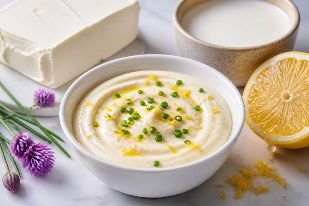 Sauce citronnée au fromage frais : recette facile et savoureuse