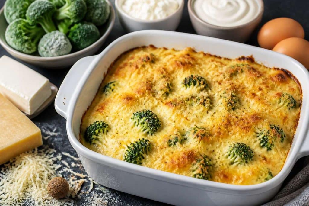 Recette de gratin de brocolis au fromage frais