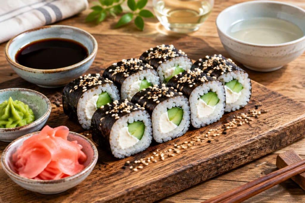 California rolls au fromage de brebis frais : recette savoureuse
