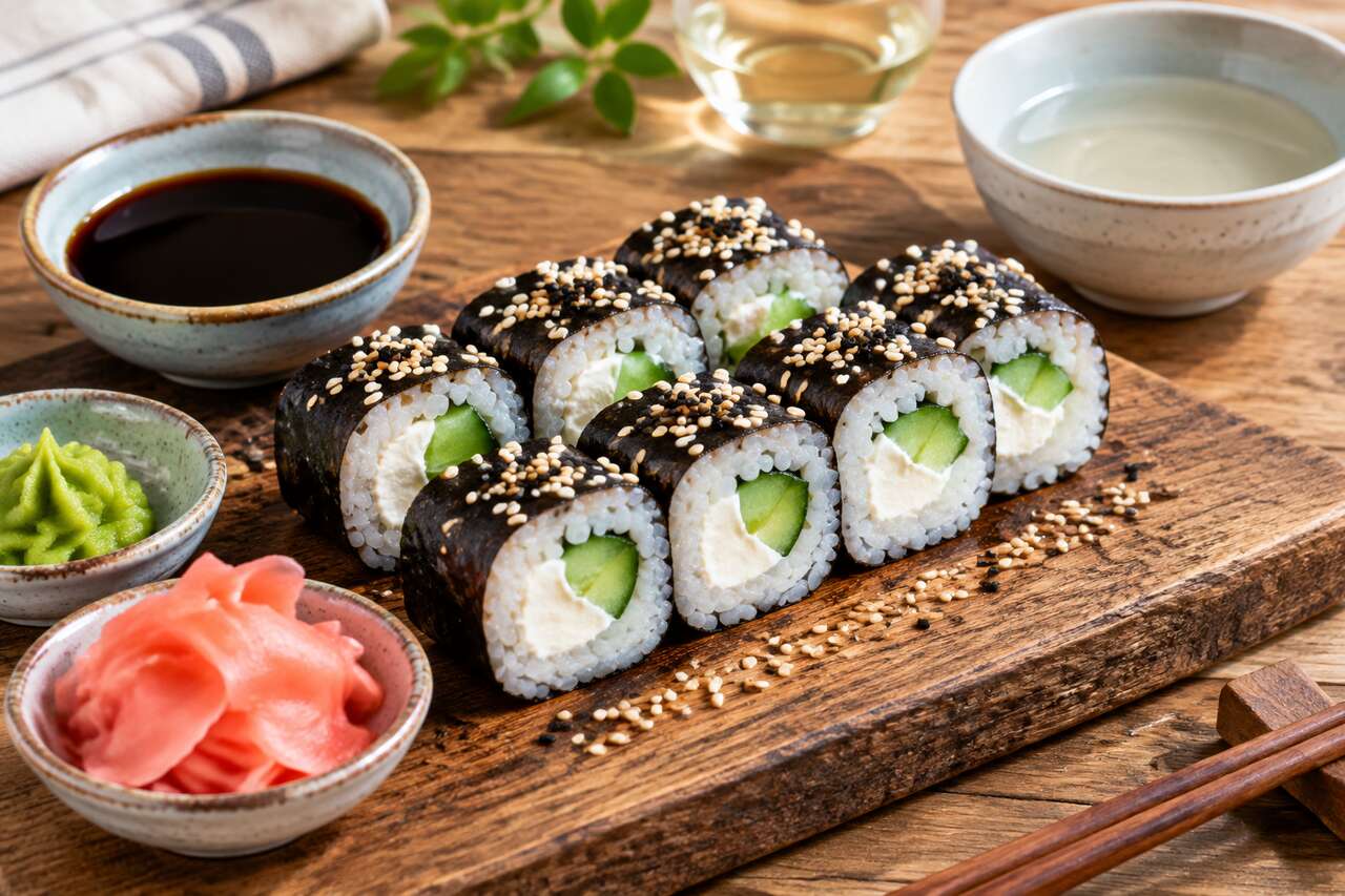 California rolls au fromage de brebis frais : recette savoureuse